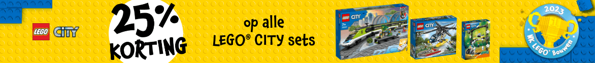 Profiteer van korting op alle LEGO® CITY sets